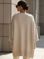 Jennifer | Oversized Draped Wide-Neck Jumper
