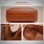 Lorena | Leather bag with compartments