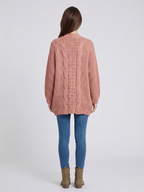 Addison | Open-Front Boho Knit Cardigan with Pockets, Cozy Winter Layer