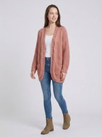 Addison | Open-Front Boho Knit Cardigan with Pockets, Cozy Winter Layer