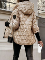 Lorraine | Diamond Patchwork Hooded Jacket