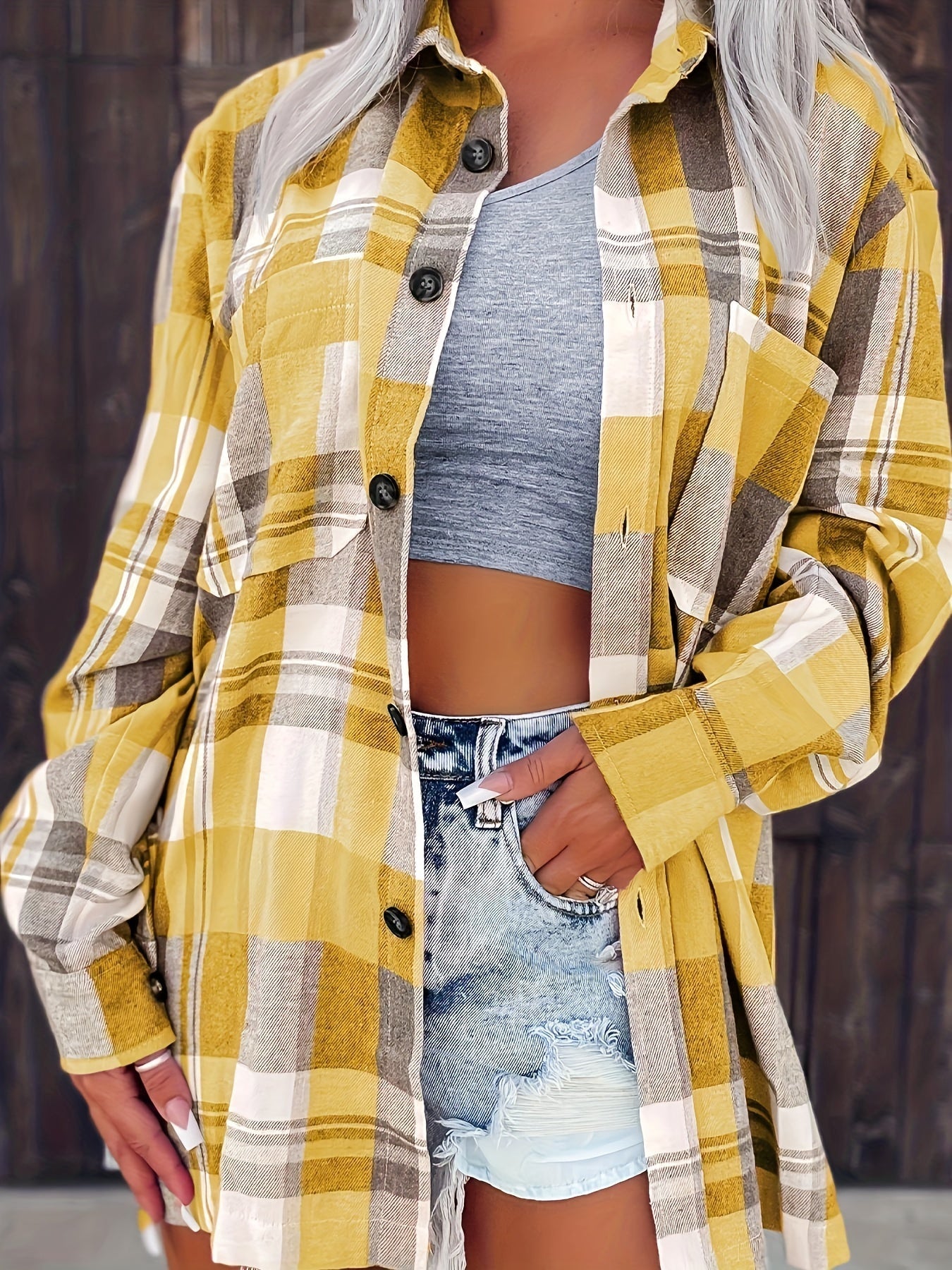 Claire - gingham shirt for effortless style
