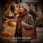 Lorena | Leather bag with compartments