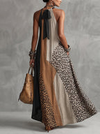 Elegant halter maxi dress with effortless style