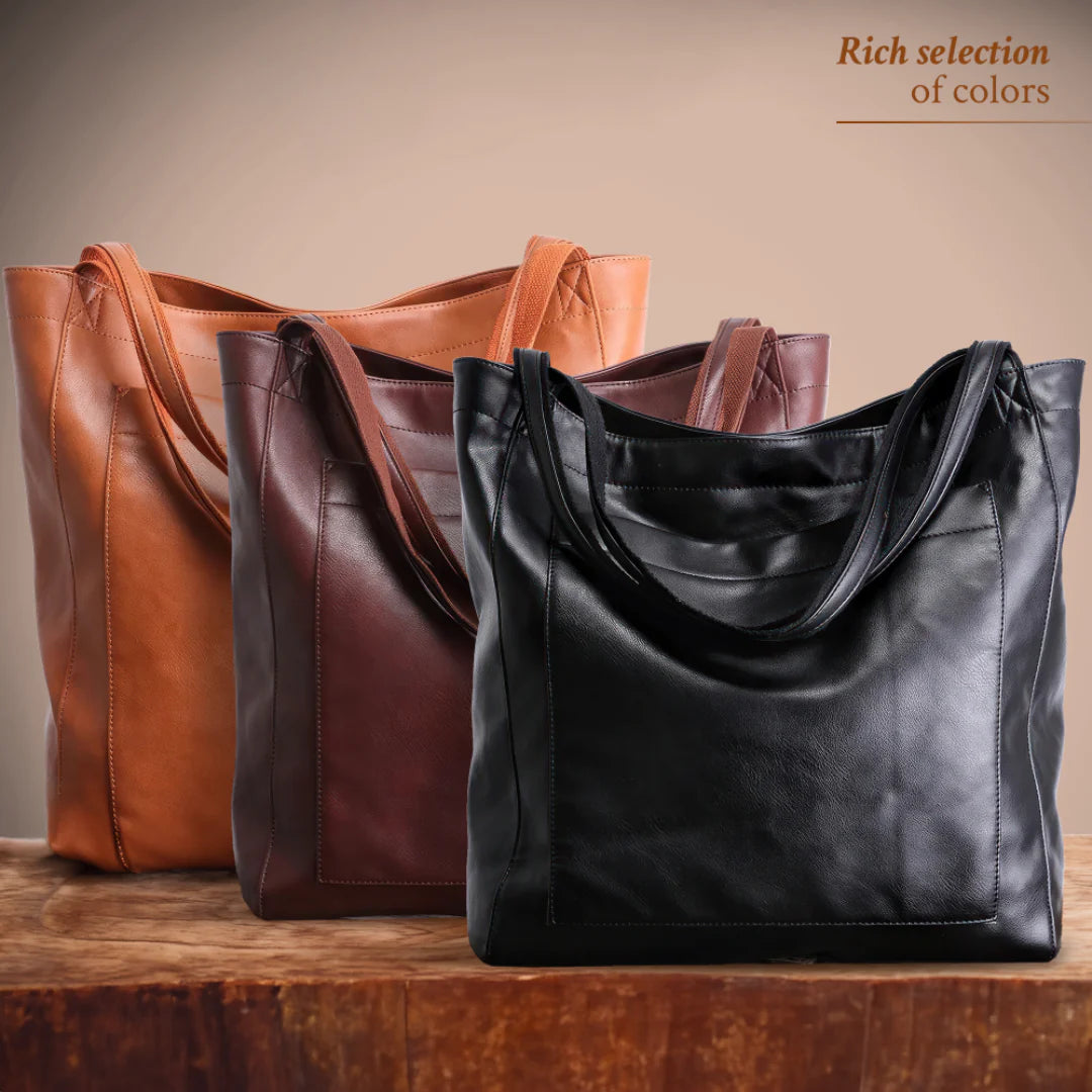 Lorena | Leather bag with compartments