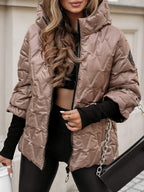 Lorraine | Diamond Patchwork Hooded Jacket