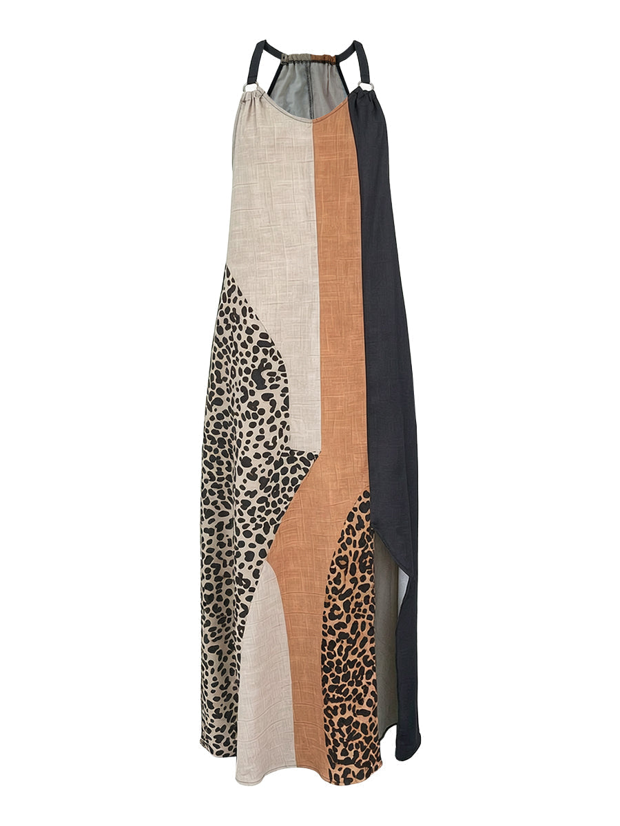 Elegant halter maxi dress with effortless style