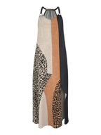 Elegant halter maxi dress with effortless style
