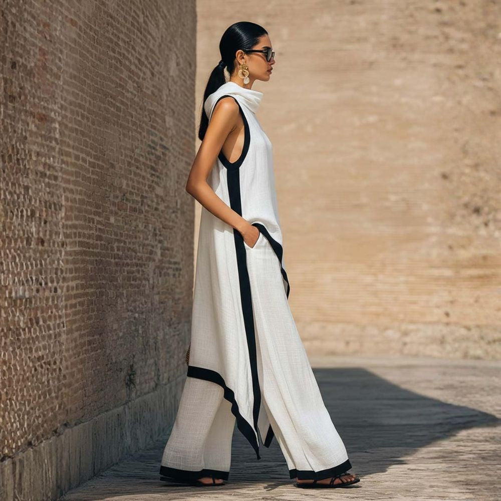 Elegant wide-leg outfit for effortless summer sophistication