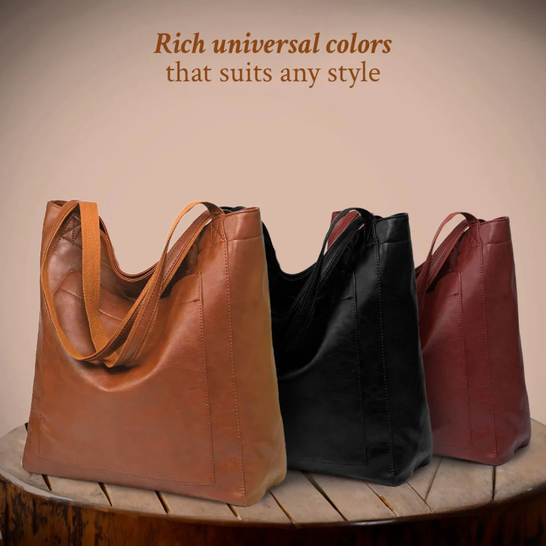 Lorena | Leather bag with compartments