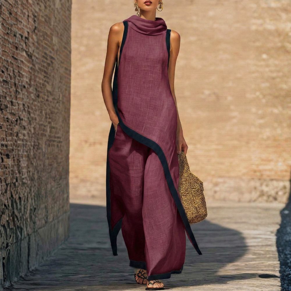 Elegant wide-leg outfit for effortless summer sophistication