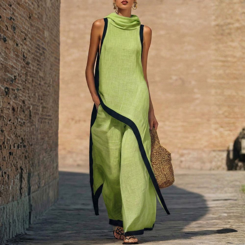 Elegant wide-leg outfit for effortless summer sophistication