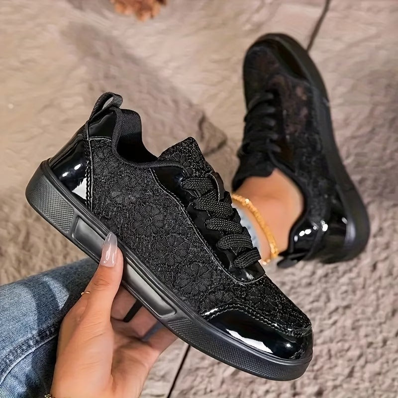 Elegant lace sneakers for all-day comfort