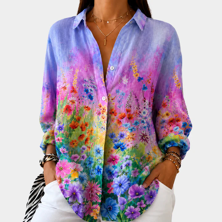 Light and Colorful Printed Blouse