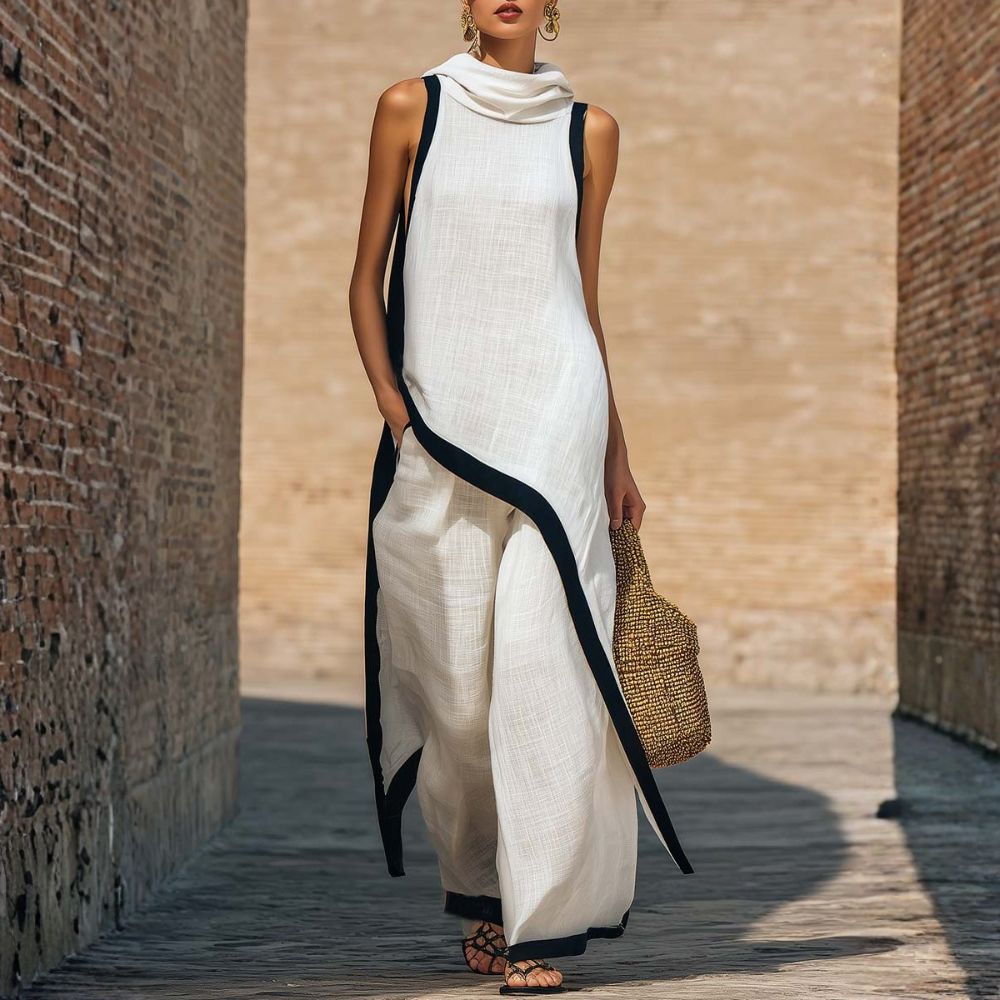 Elegant wide-leg outfit for effortless summer sophistication