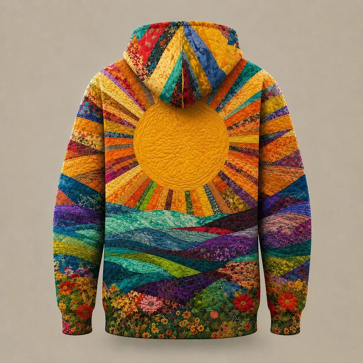 RYLETH | SUNBURST PRINT Y2K HOODIE