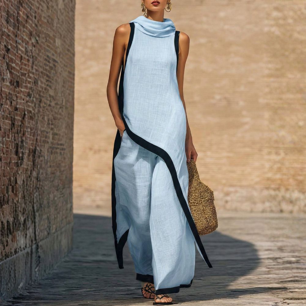 Elegant wide-leg outfit for effortless summer sophistication