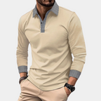 Men’s long-sleeved polo shirt