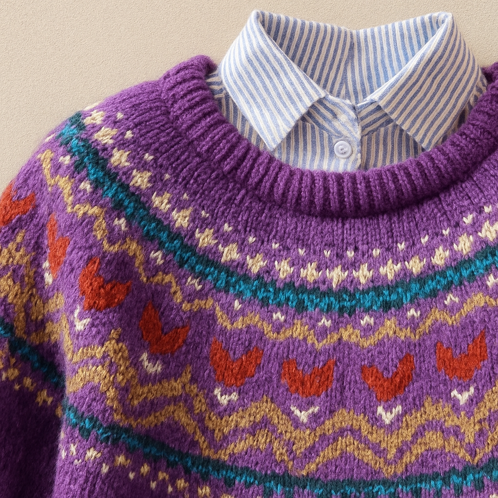 Solva™ | Classic Vintage Knit Jumper
