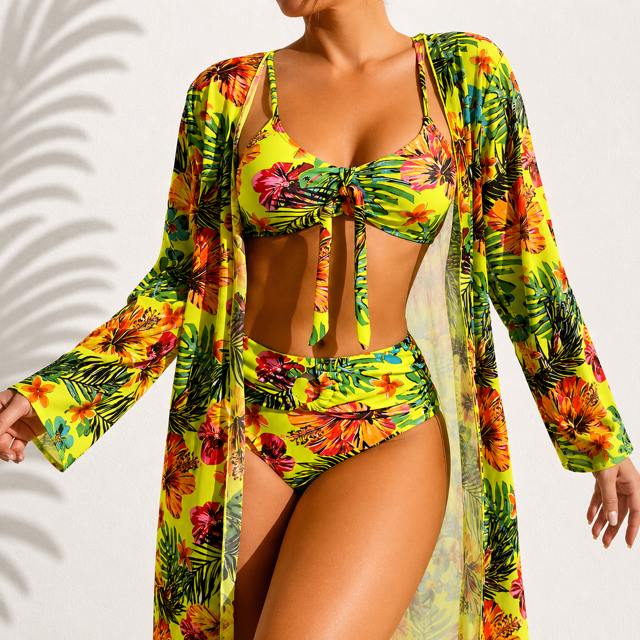 Elegant three-piece beach set for effortless summer style