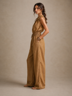 Effortless elegance in a comfortable wide-leg jumpsuit