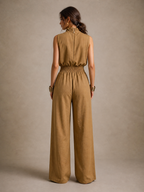 Effortless elegance in a comfortable wide-leg jumpsuit