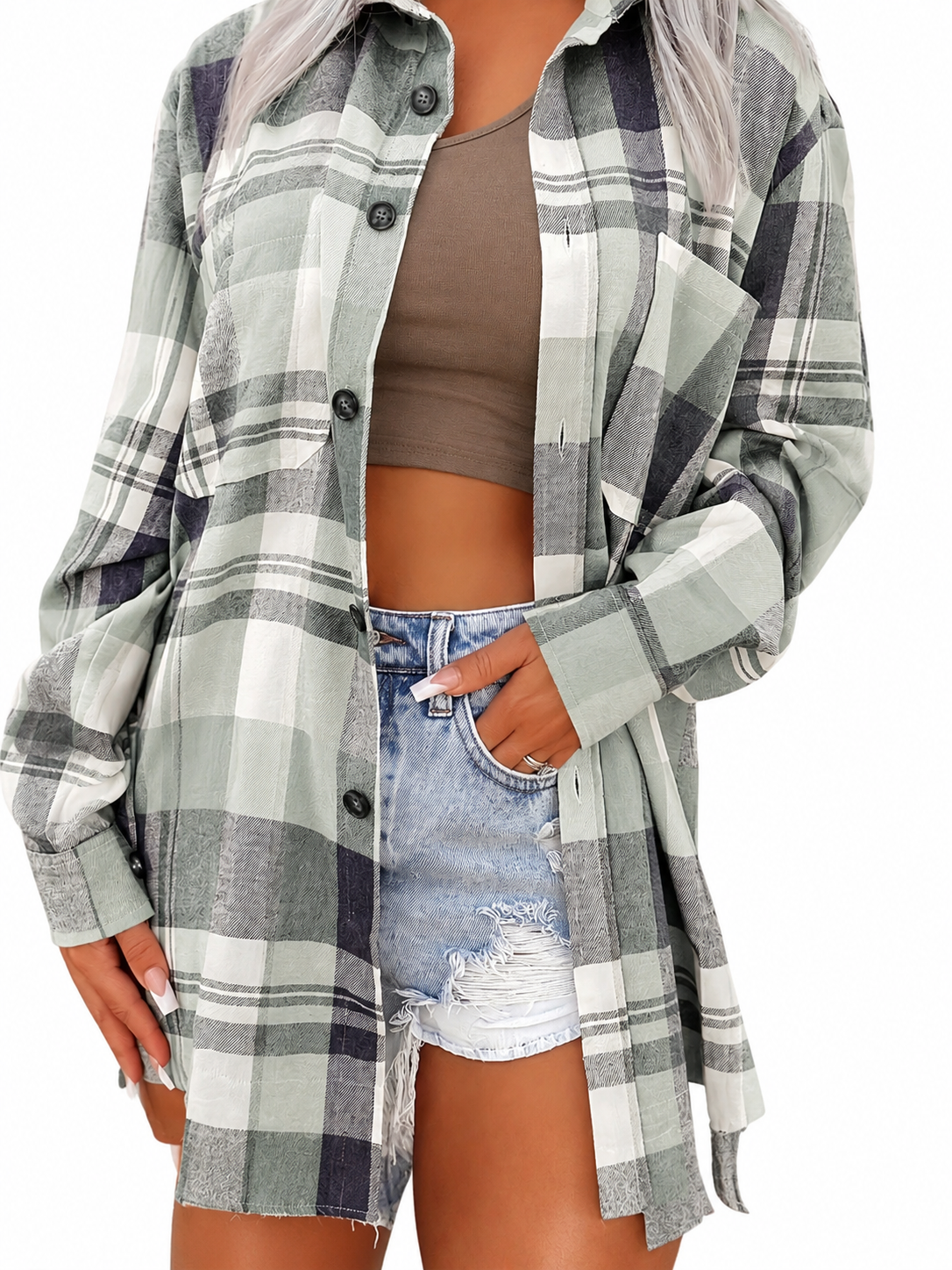 Claire - gingham shirt for effortless style