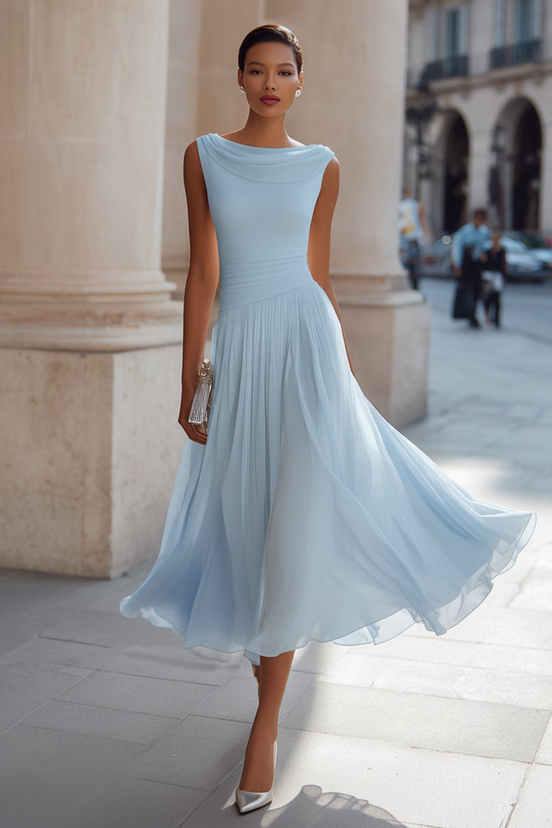 Elegant midi dress for effortless summer occasions