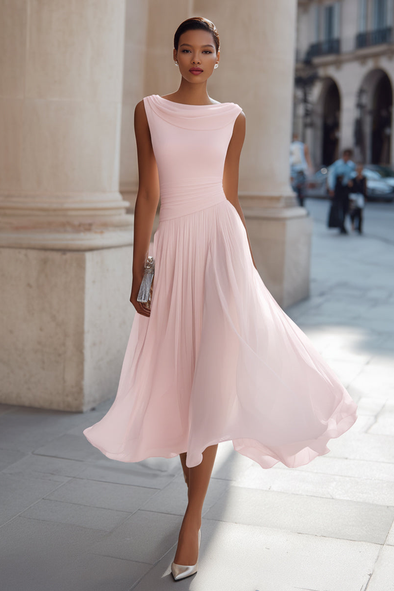 Elegant midi dress for effortless summer occasions