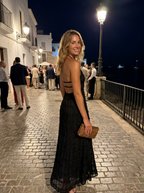 Elegant halter neck summer dress for effortless sophistication