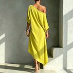 Elegant asymmetrical dress for effortless summer style