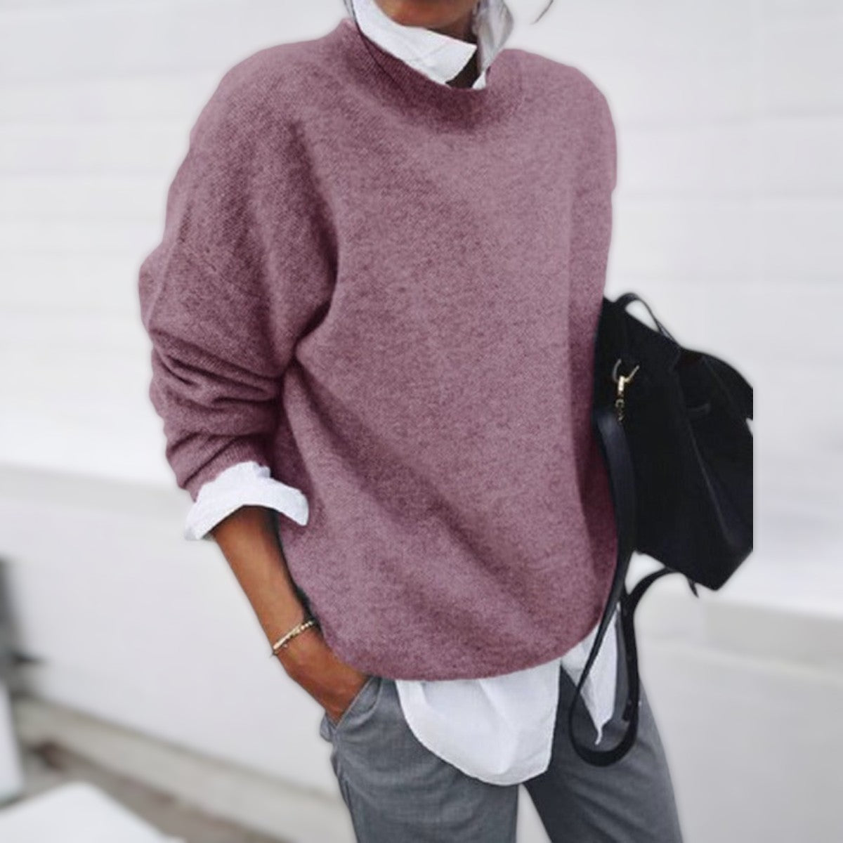 Joanne | Soft Cashmere Crew-Neck Jumper