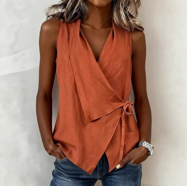 Effortlessly Elegant Sleeveless Blouse for Summer