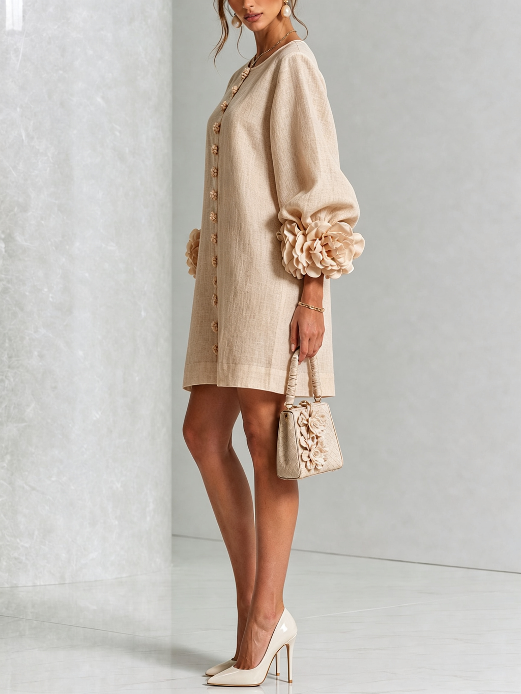 Effortless elegance with a sculptural shift dress