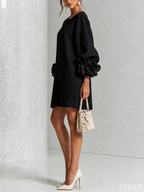 Effortless elegance with a sculptural shift dress