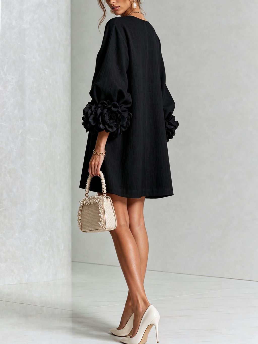 Effortless elegance with a sculptural shift dress