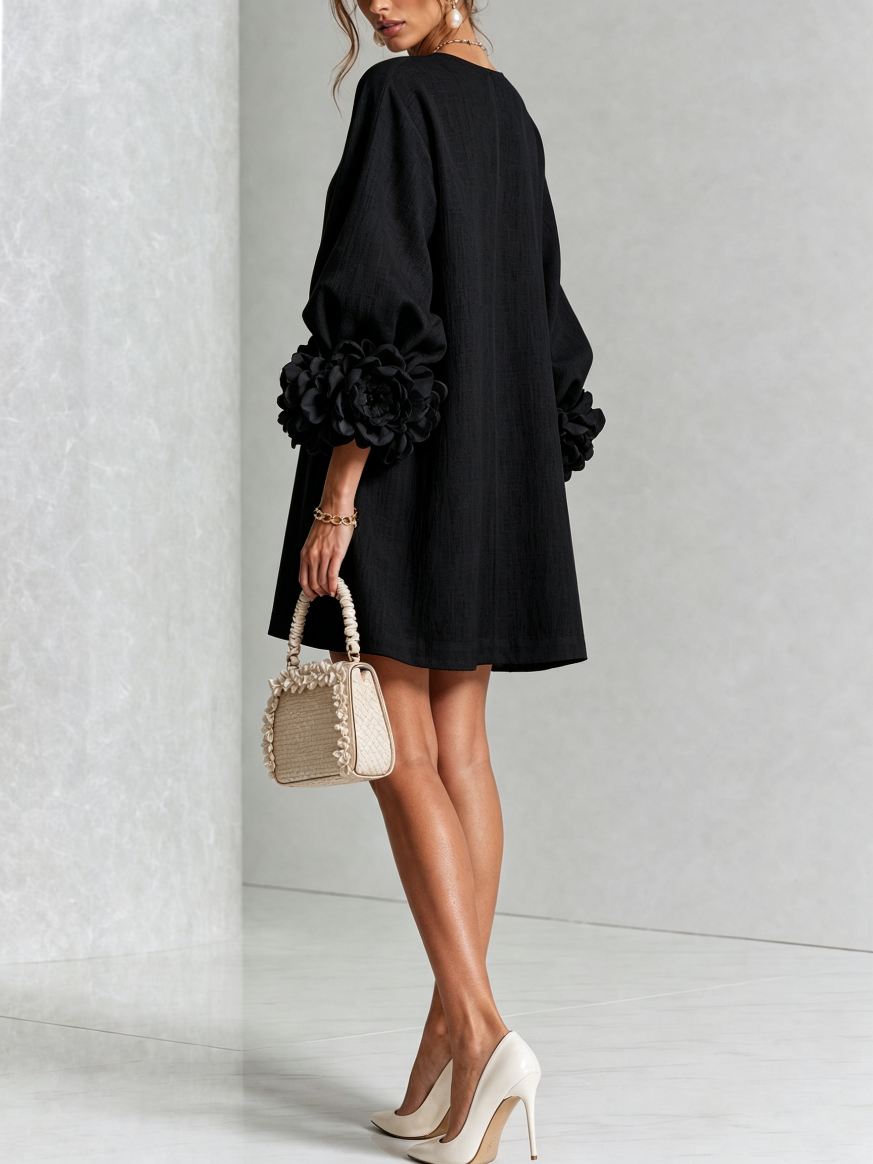 Effortless elegance with a sculptural shift dress
