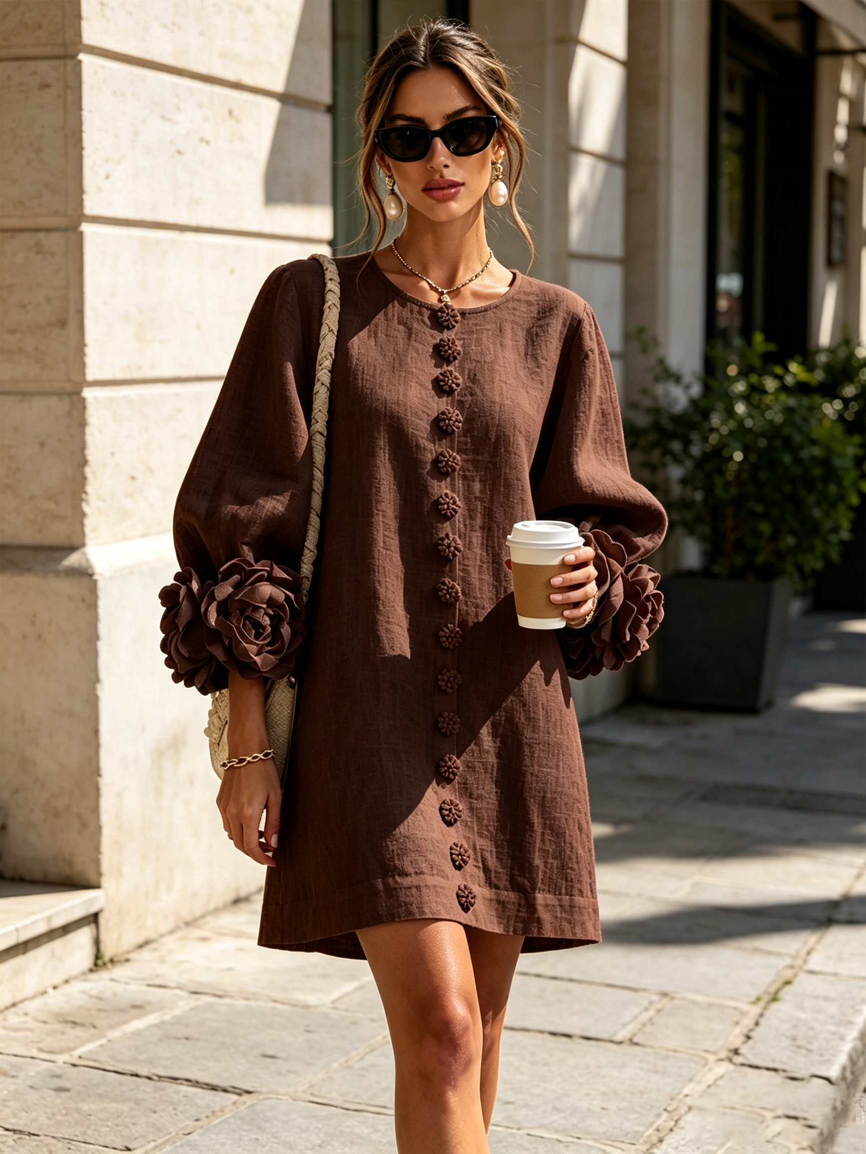Effortless elegance with a sculptural shift dress