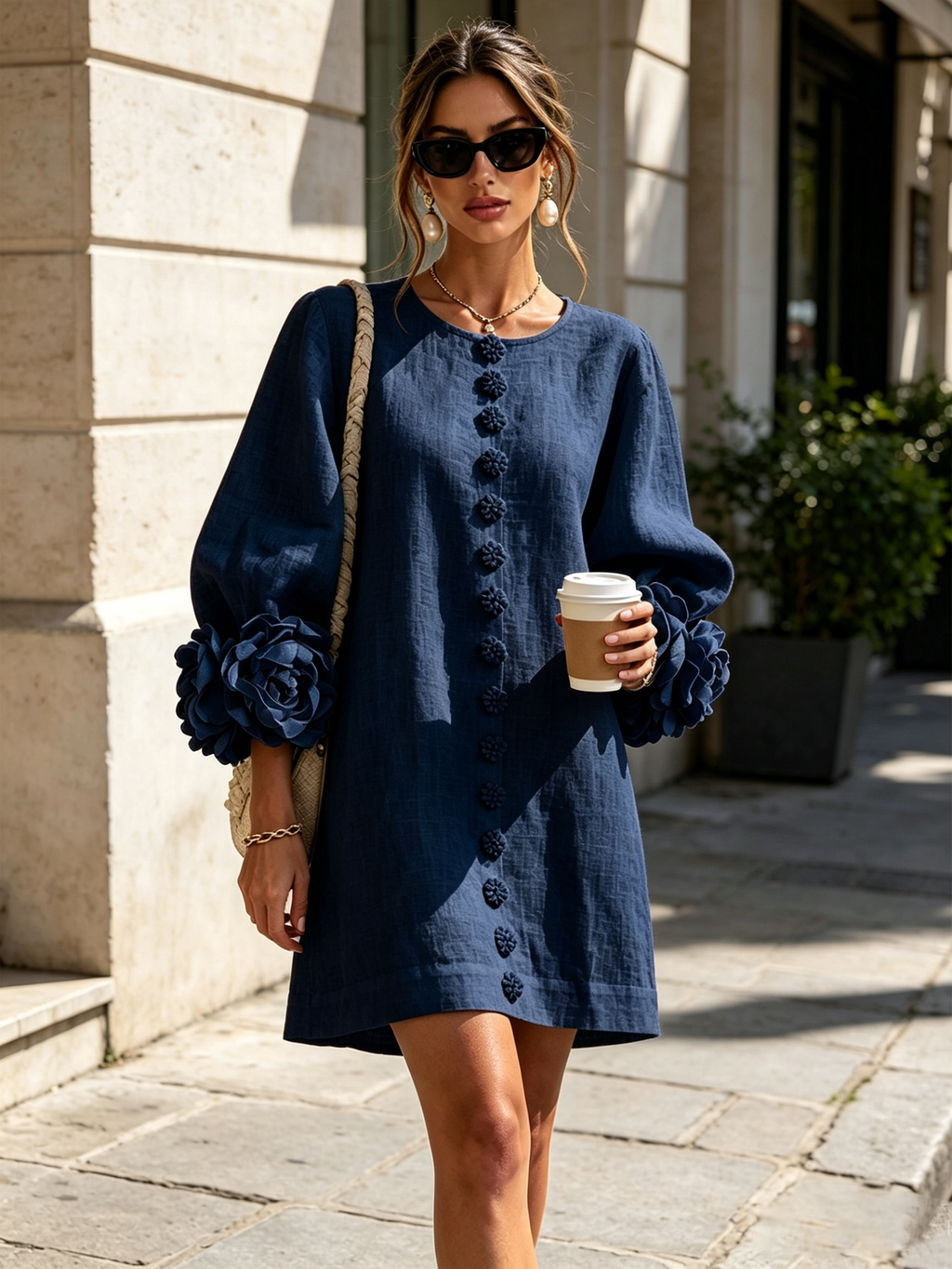 Effortless elegance with a sculptural shift dress