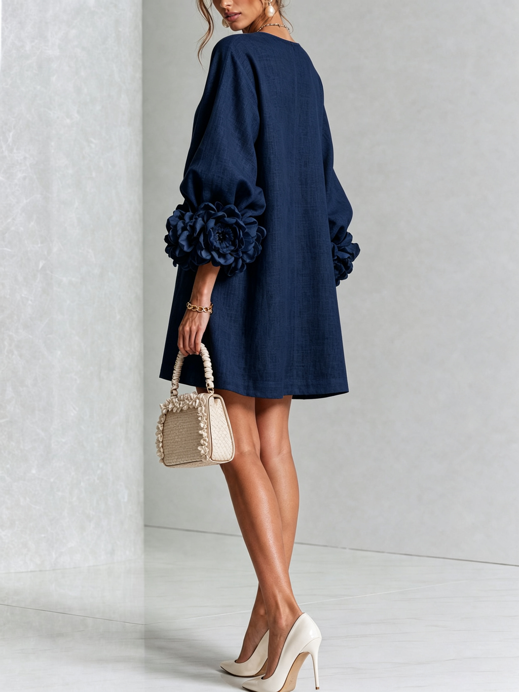 Effortless elegance with a sculptural shift dress