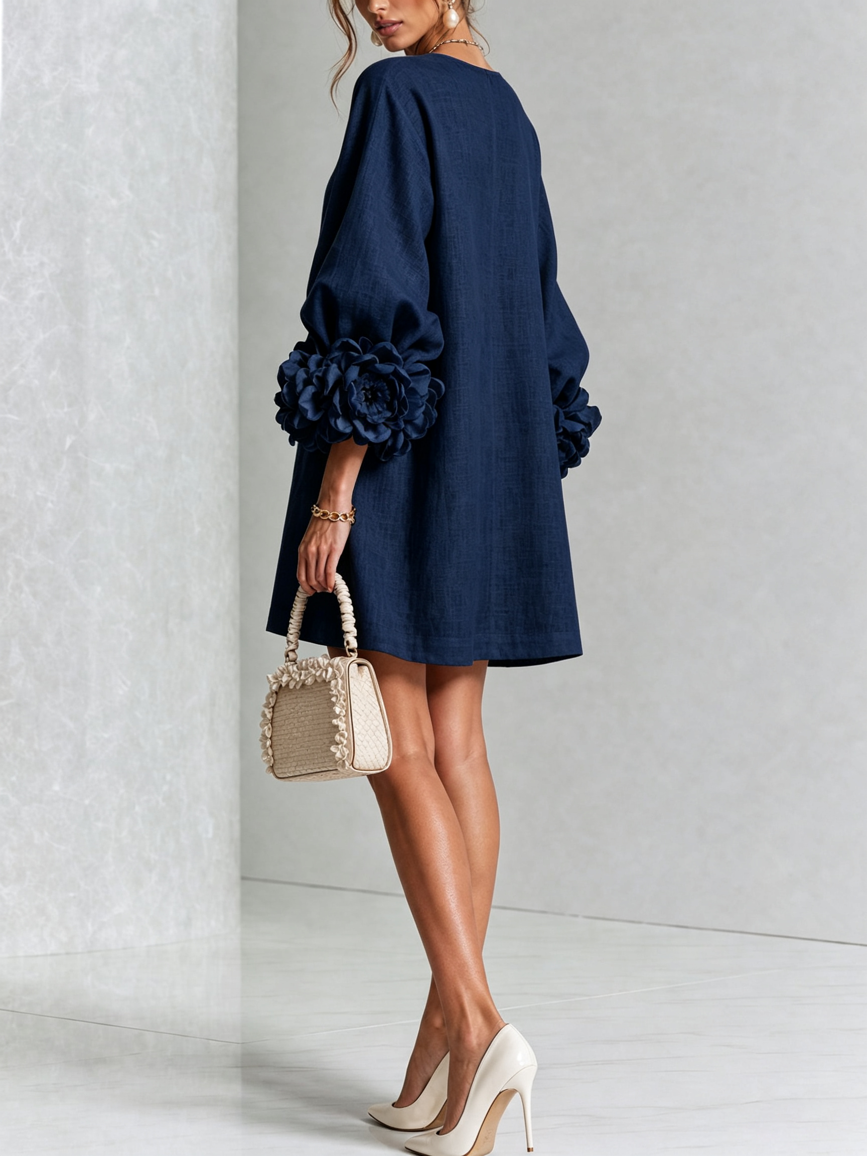 Effortless elegance with a sculptural shift dress