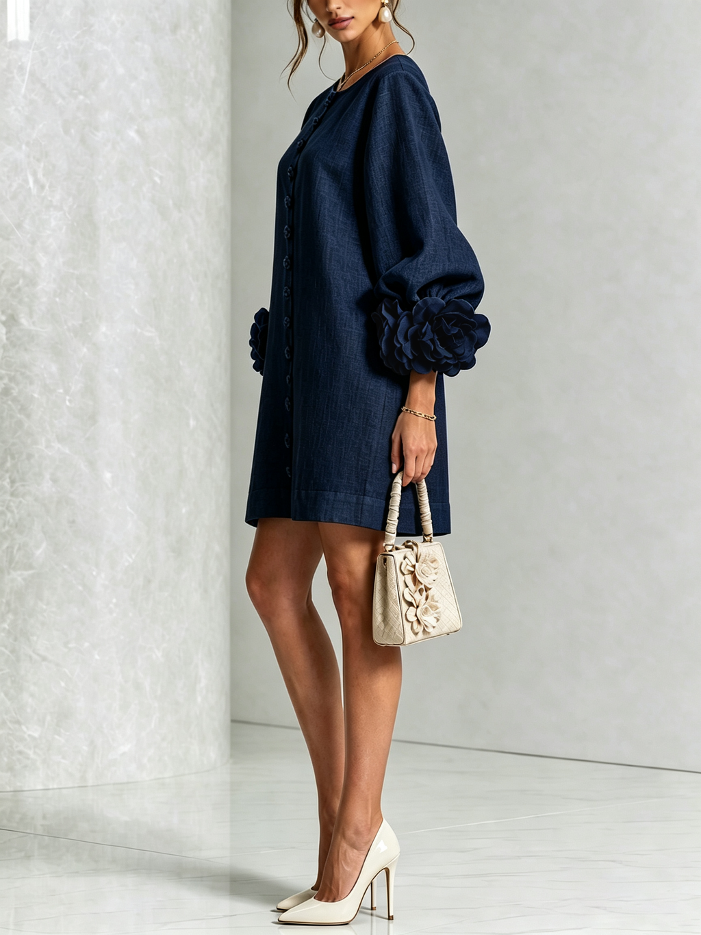 Effortless elegance with a sculptural shift dress