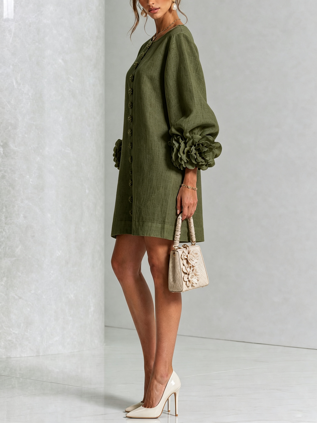 Effortless elegance with a sculptural shift dress