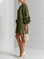Effortless elegance with a sculptural shift dress