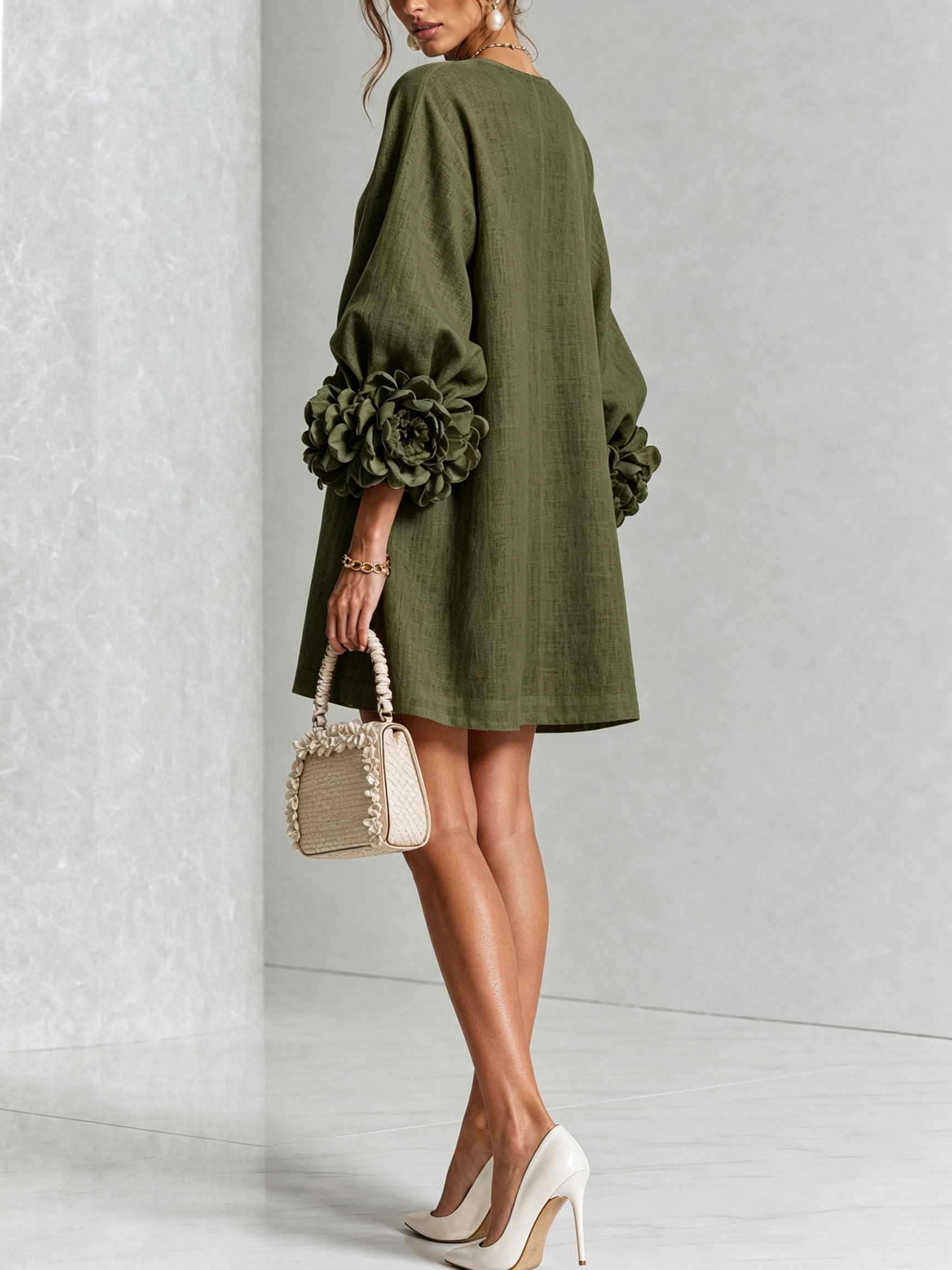 Effortless elegance with a sculptural shift dress
