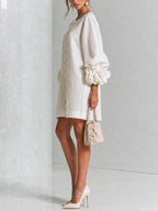 Effortless elegance with a sculptural shift dress