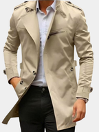 Edward | Short Trench Coat with Epaulettes