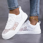 Elegant lace sneakers for all-day comfort