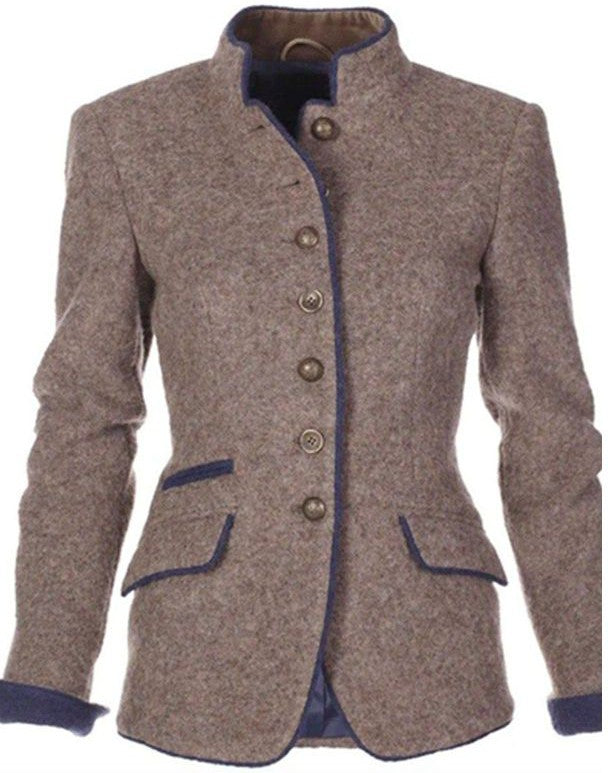 Beatrice | Heritage Stand Collar Blazer