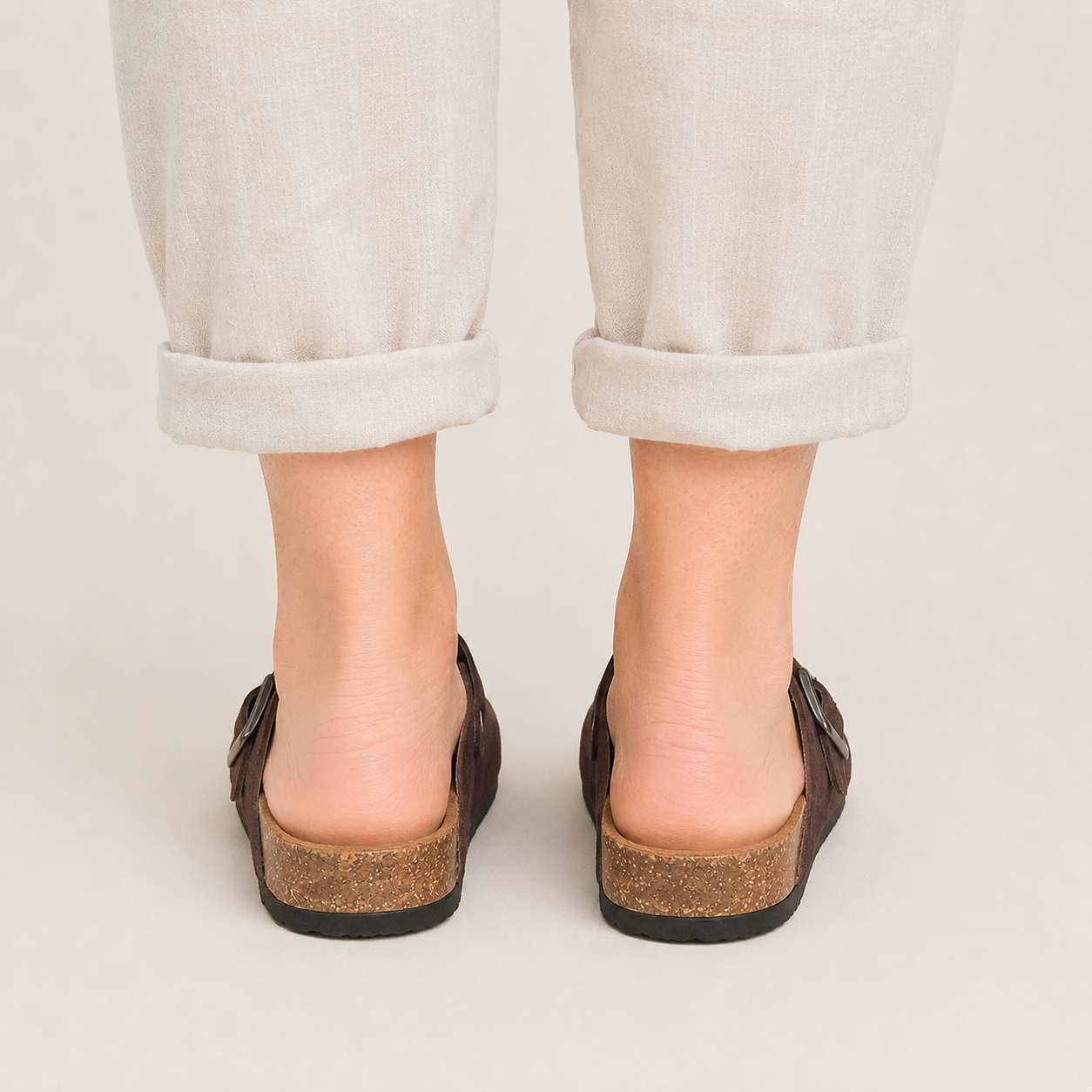 The Cork Buckle Mule